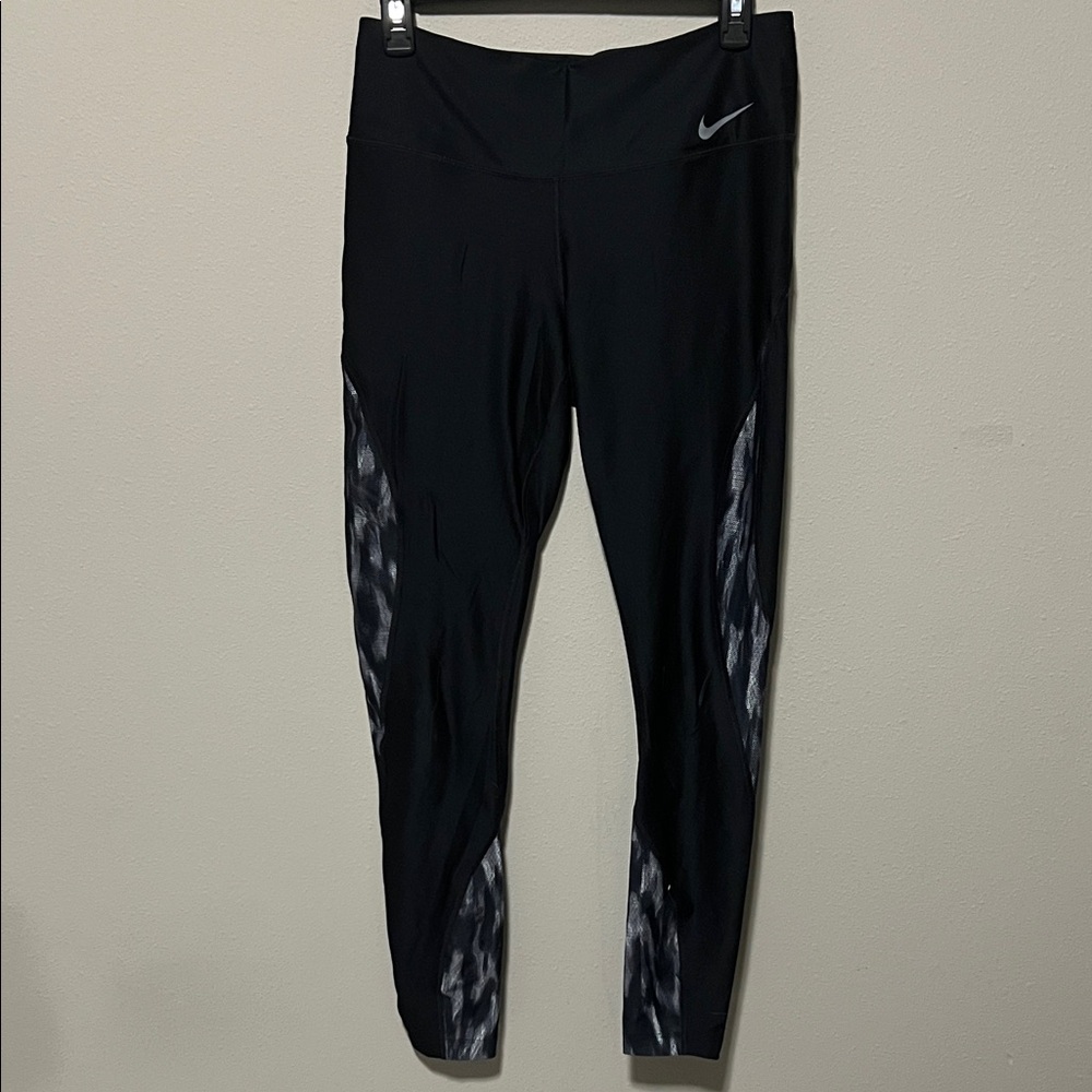 Nike Black and Gray Leggings